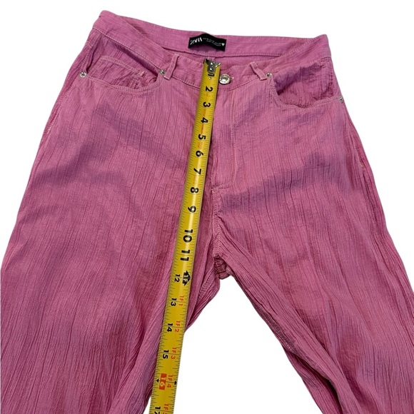 Zara Bubble Gum Pink Wide-Leg Pants Size M - Picture 10 of 17
